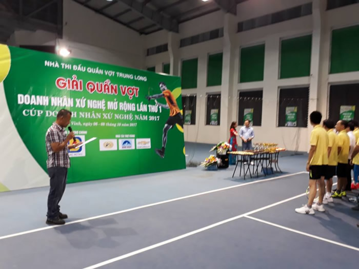 Bé mạc Giải Quần vợt Cup Doanh nhân Xứ Nghệ lần thứ I